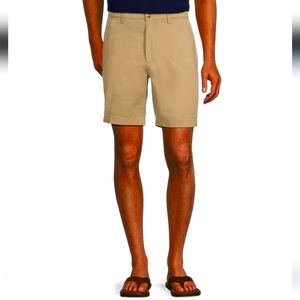 NWT Men's Roundtree & Yorke Casuals 7" Straight Fit Flat Front Shorts